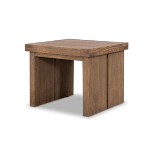 Warby End Table-Worn Oak Veneer