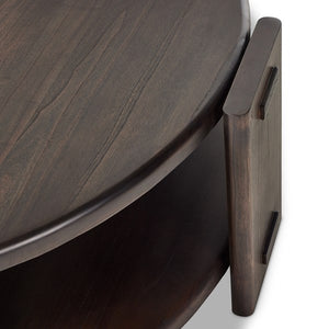 Two Tier Coffee Table-Matte Brown Neem