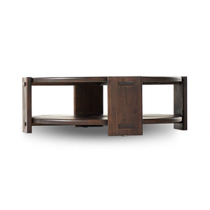 Two Tier Coffee Table-Matte Brown Neem