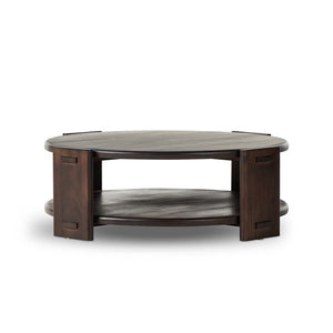 Two Tier Coffee Table-Matte Brown Neem