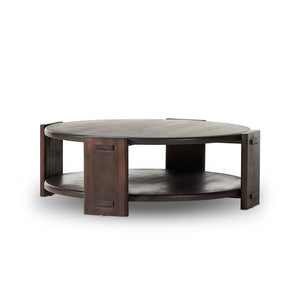 Two Tier Coffee Table-Matte Brown Neem