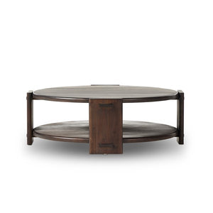 Two Tier Coffee Table-Matte Brown Neem