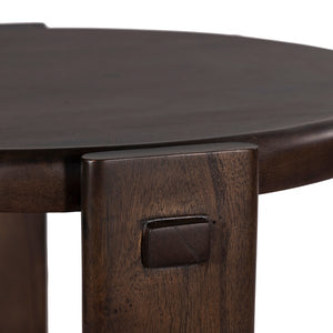 Two Tier End Table-Matte Brown Neem