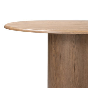 Olexey Oval Dining Table-Rubbed Light