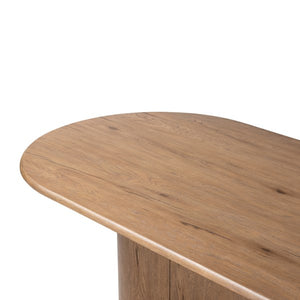 Olexey Oval Dining Table-Rubbed Light