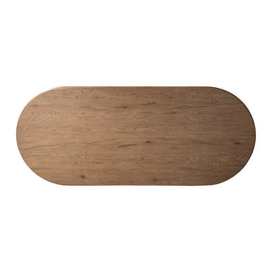 Olexey Oval Dining Table-Rubbed Light