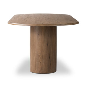 Olexey Oval Dining Table-Rubbed Light