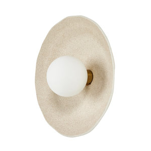 Organic Ceramic Sconce-Light Sand