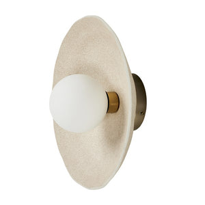 Organic Ceramic Sconce-Light Sand