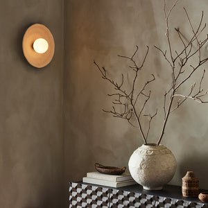 Organic Ceramic Sconce-Light Sand