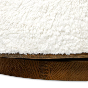 Kittridge Swivel Chair-Ivory Angora