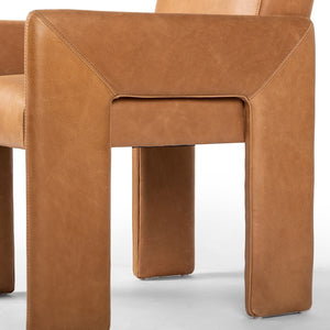 Amur Dining Armchair-Palermo Cognac