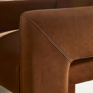 Amur Dining Armchair-Palermo Cognac