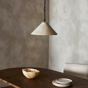 Concetta Pendant-Ecru Marble Solid