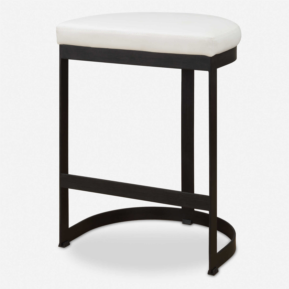 Uttermost Oasis White Swivel Chair