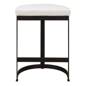 Uttermost Oasis White Swivel Chair