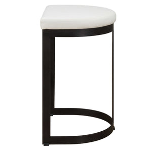 Uttermost Oasis White Swivel Chair