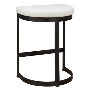 Uttermost Oasis White Swivel Chair
