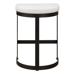 Uttermost Oasis White Swivel Chair
