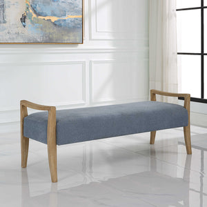 Uttermost Daylight Sky Blue Bench