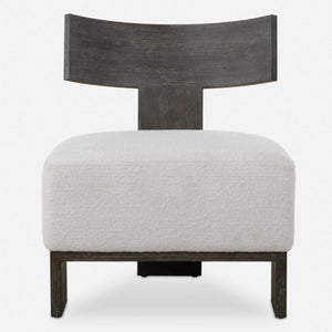 Uttermost Finlay Dark Walnut Accent Chair