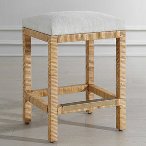 Uttermost Muriel Rattan Counter Stool