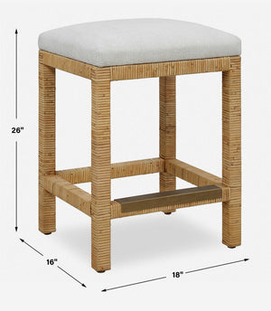 Uttermost Muriel Rattan Counter Stool