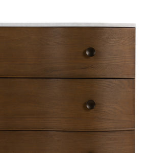 Tiago Marble Chest-Toasted Oak