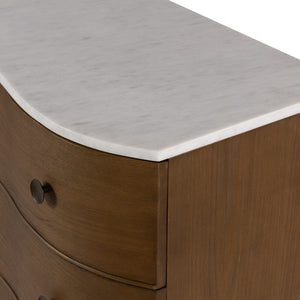 Tiago Marble Chest-Toasted Oak