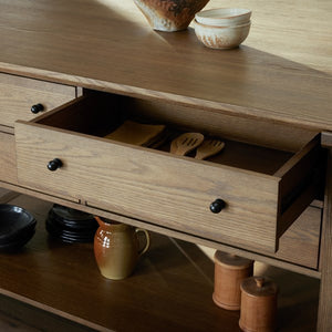 Gardendale Kitchen Island-Tan Oak