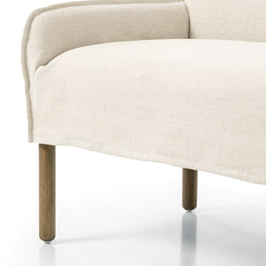 Addington Slipcover Bench-Brussels Ntrl