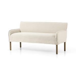 Addington Slipcover Bench-Brussels Ntrl