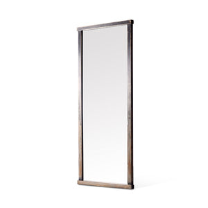 Hitchens Floor Mirror-Worn Black