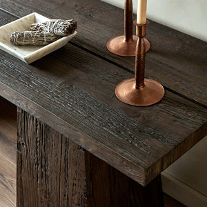 Atlas Console Table-Smoked Alder