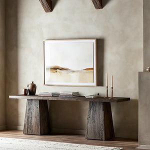 Atlas Console Table-Smoked Alder