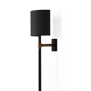 Maurice Sconce-Matte Black Plaster