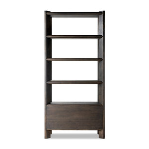 Orwin Bookshelf-Smoked Black Oak