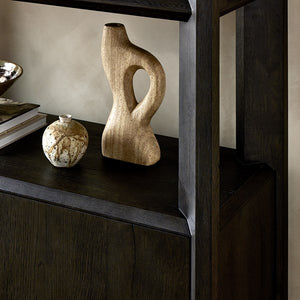 Orwin Bookshelf-Smoked Black Oak