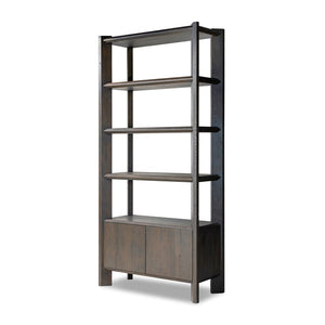 Orwin Bookshelf-Smoked Black Oak