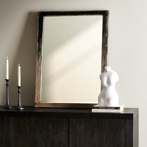 Hitchens Wall Mirror-Worn Black