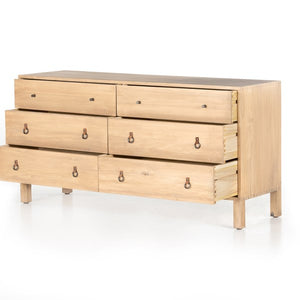 Isador 6 Drawer Dresser-Dry Wash Poplar