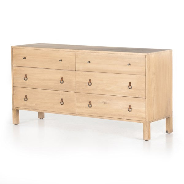 Isador 6 Drawer Dresser-Dry Wash Poplar