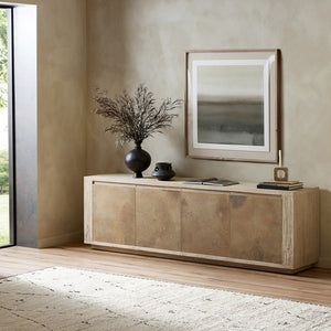 Redondo Media Console-Bleached Alder