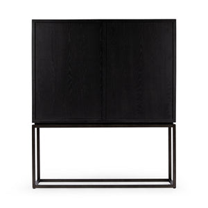 Palmer Cabinet-Charcoal Oak Veneer