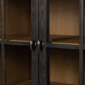 Palmer Cabinet-Charcoal Oak Veneer