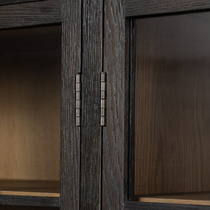 Palmer Cabinet-Charcoal Oak Veneer