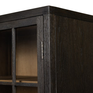 Palmer Cabinet-Charcoal Oak Veneer