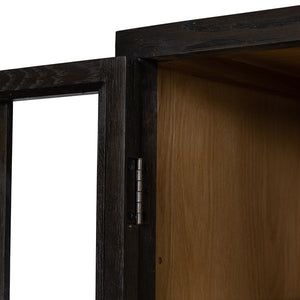 Palmer Cabinet-Charcoal Oak Veneer