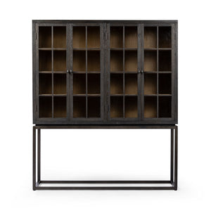 Palmer Cabinet-Charcoal Oak Veneer