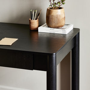 Pollard Desk-Brushed Ebony Oak